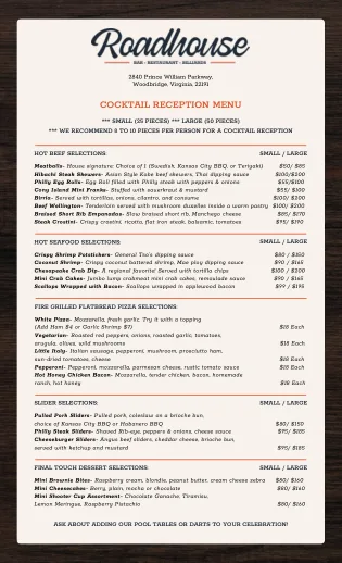 Cocktail Reception, printed page 2 of 2